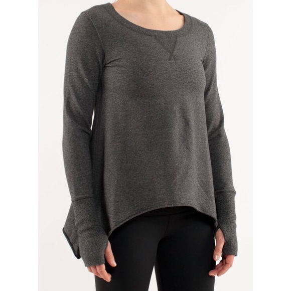 lululemon tea lounge pullover Heathered Coal 10 - Picture 1 of 9